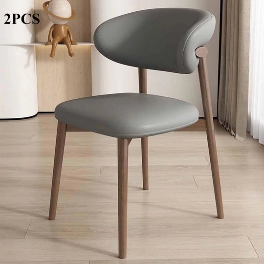 Modern Upholstered Curved Dining Chair