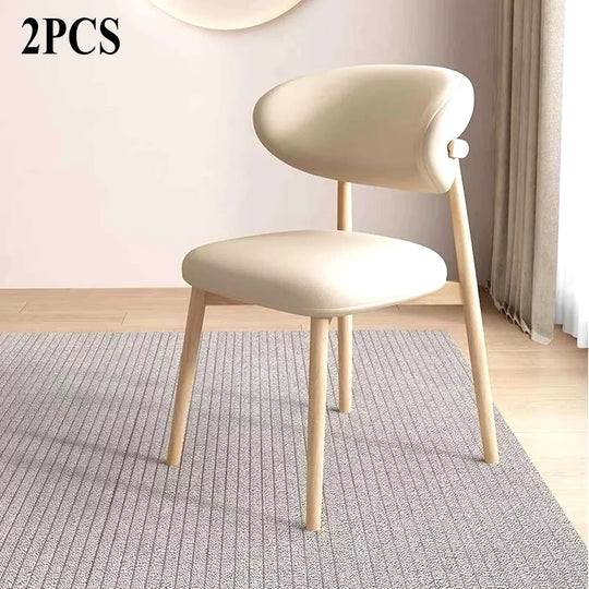 Modern Upholstered Curved Dining Chair