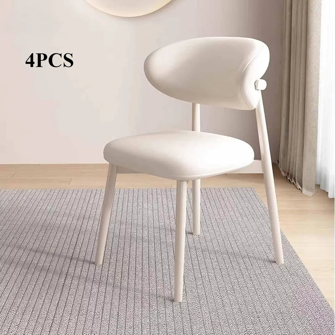 Modern Upholstered Curved Dining Chair