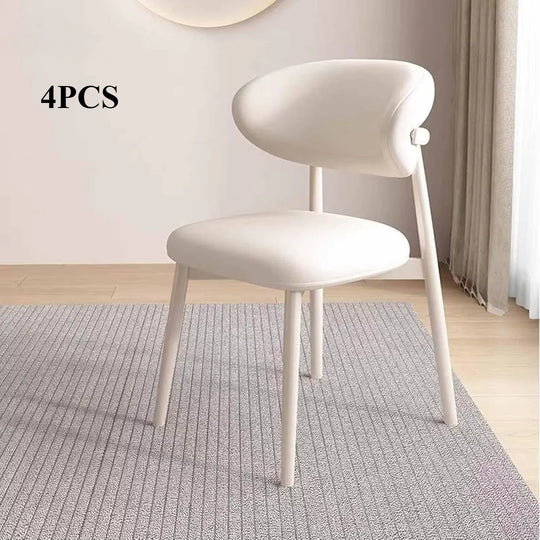 Modern Upholstered Curved Dining Chair
