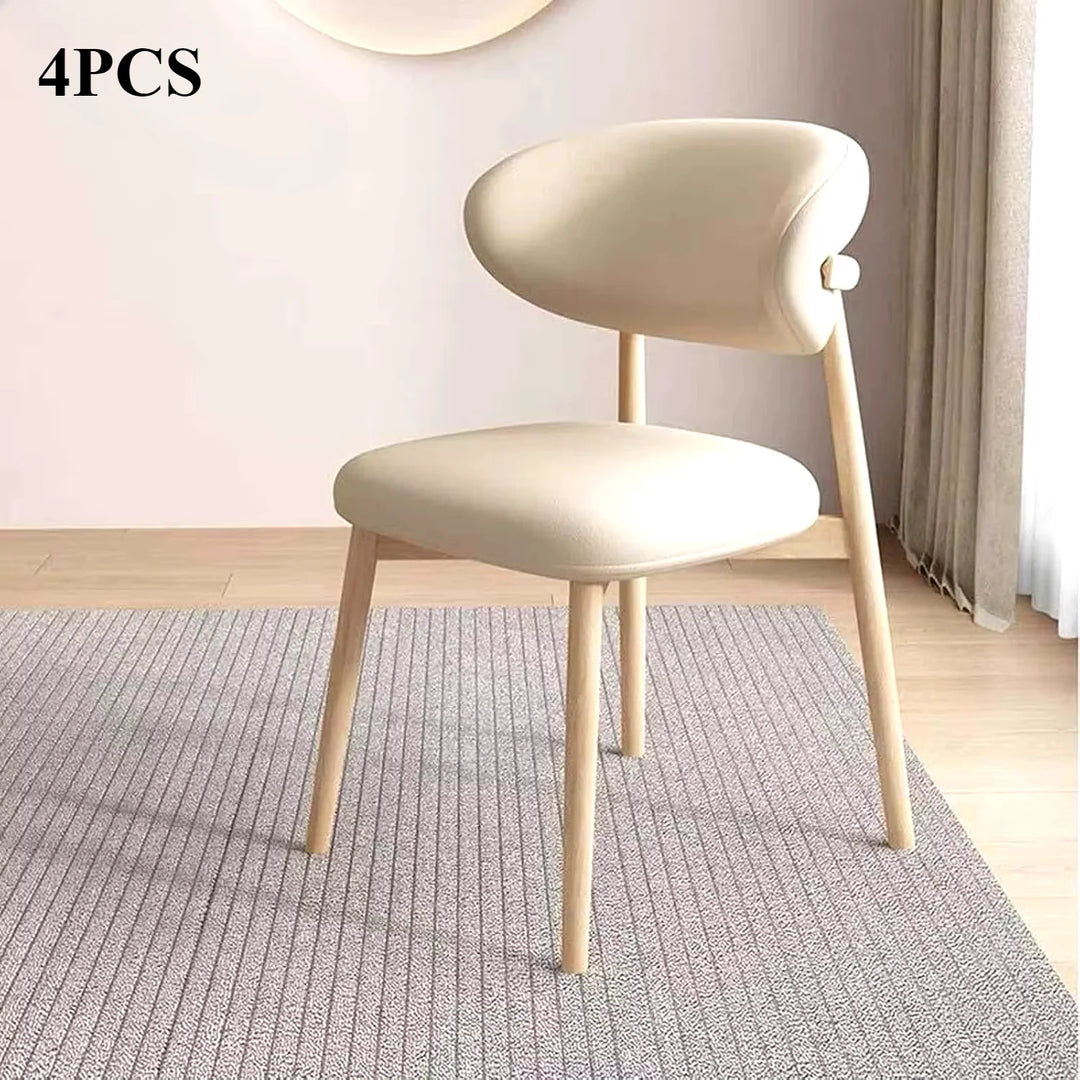 Modern Upholstered Curved Dining Chair