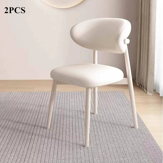Modern Upholstered Curved Dining Chair
