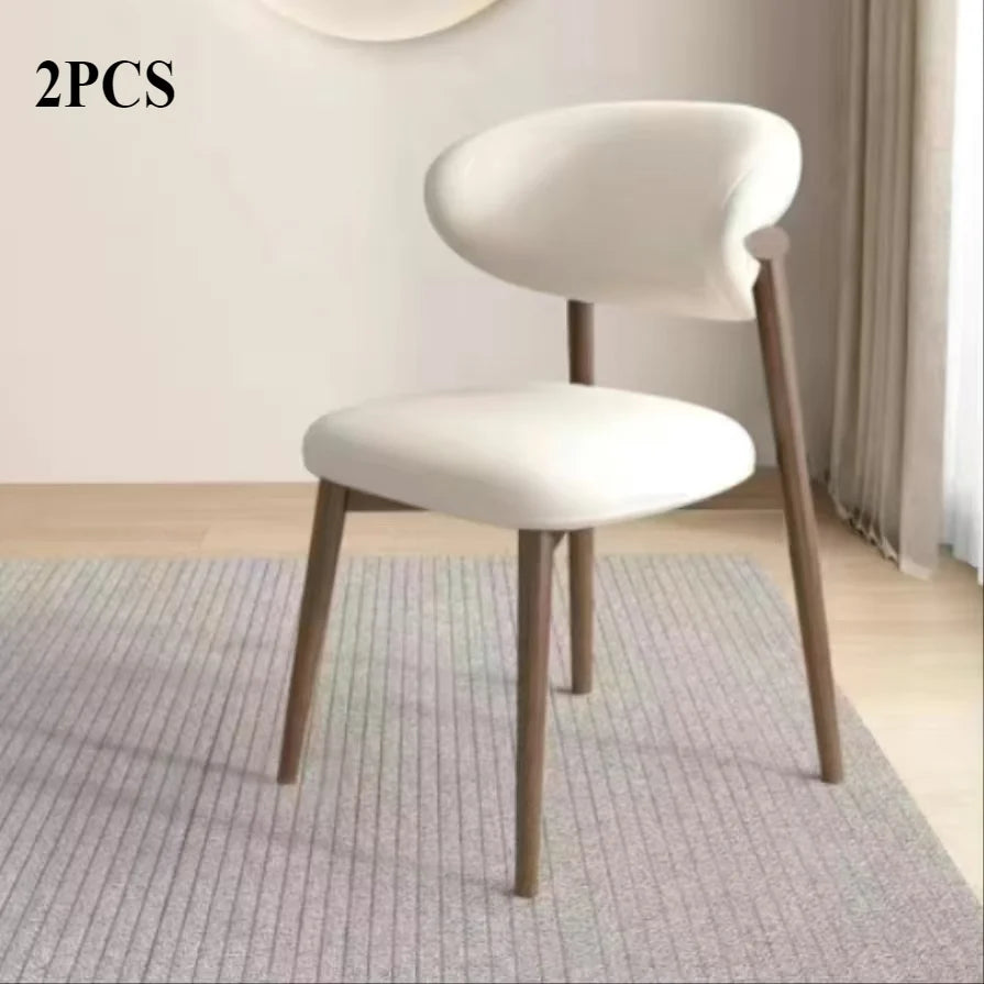 Modern Upholstered Curved Dining Chair