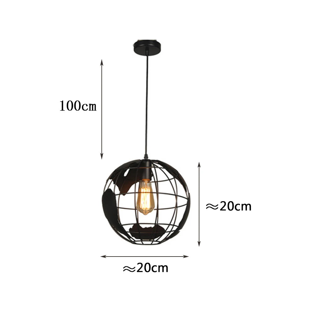 Luxury Metal Globe Pendant Light