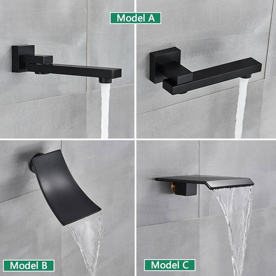 Black Stainless Steel Shower System