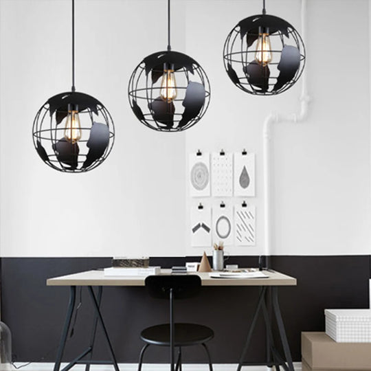 Luxury Metal Globe Pendant Light