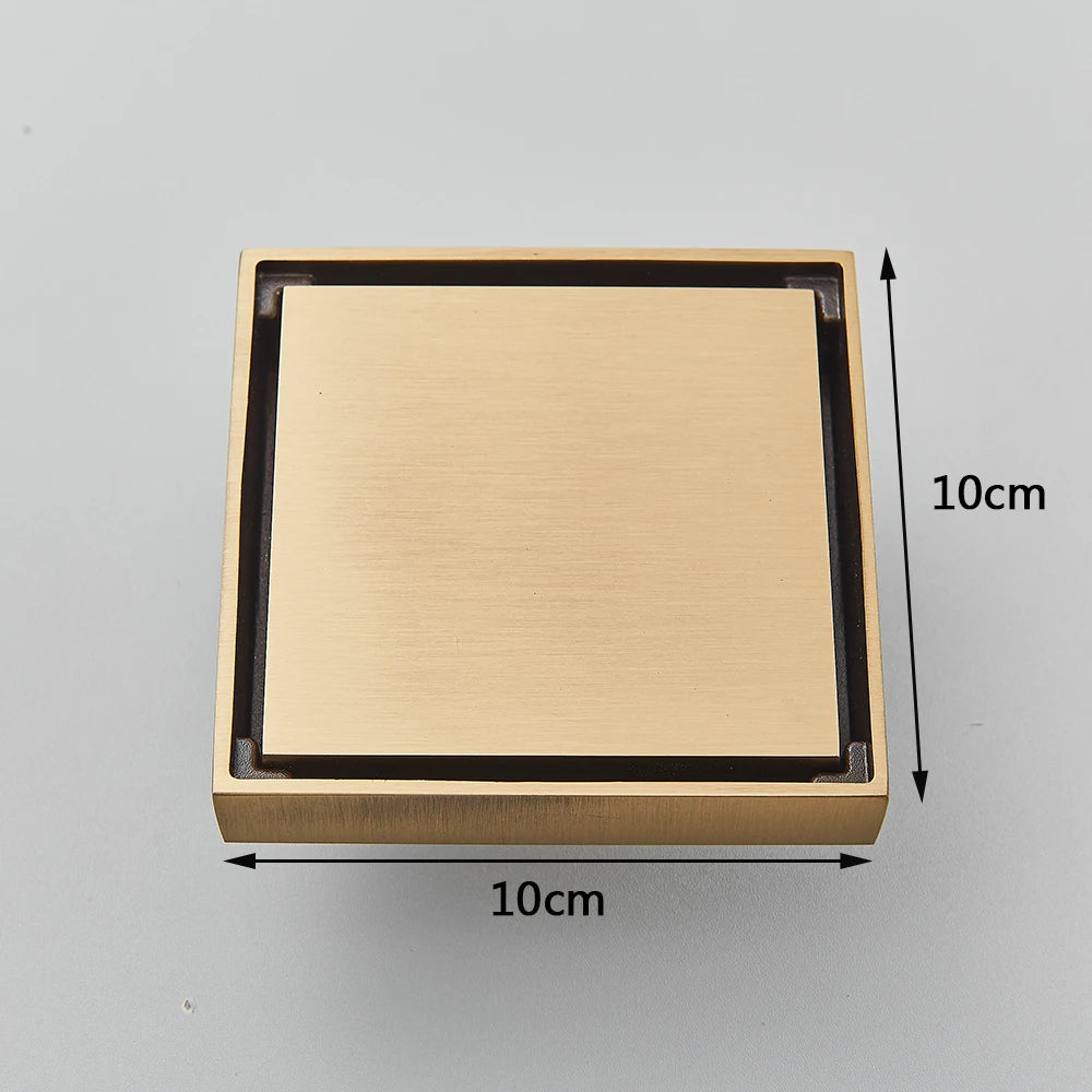 Sleek Luxury Modern Floor Drains 10*10cm