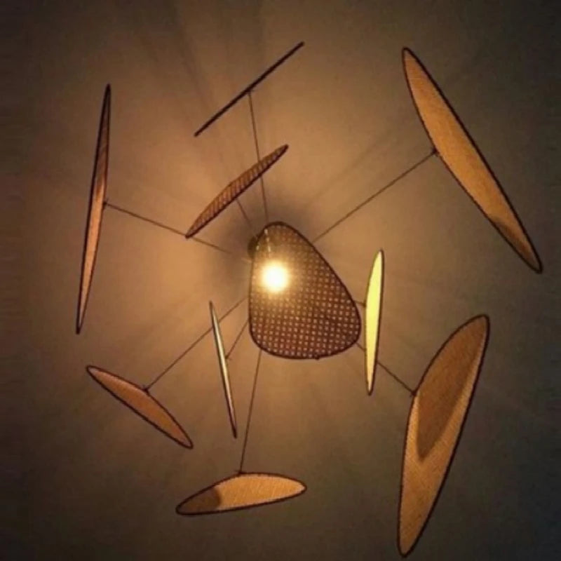 Rural Modern Wicker Chandelier