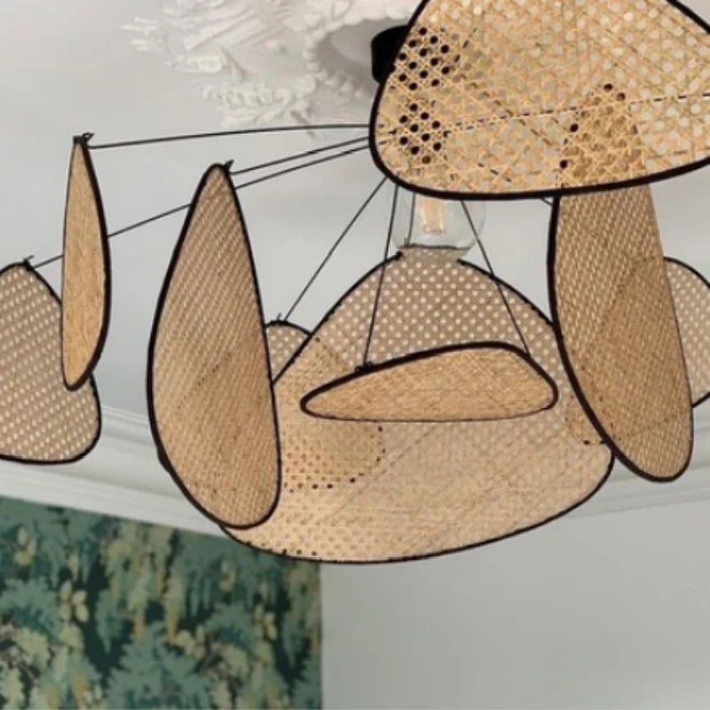 Rural Modern Wicker Chandelier