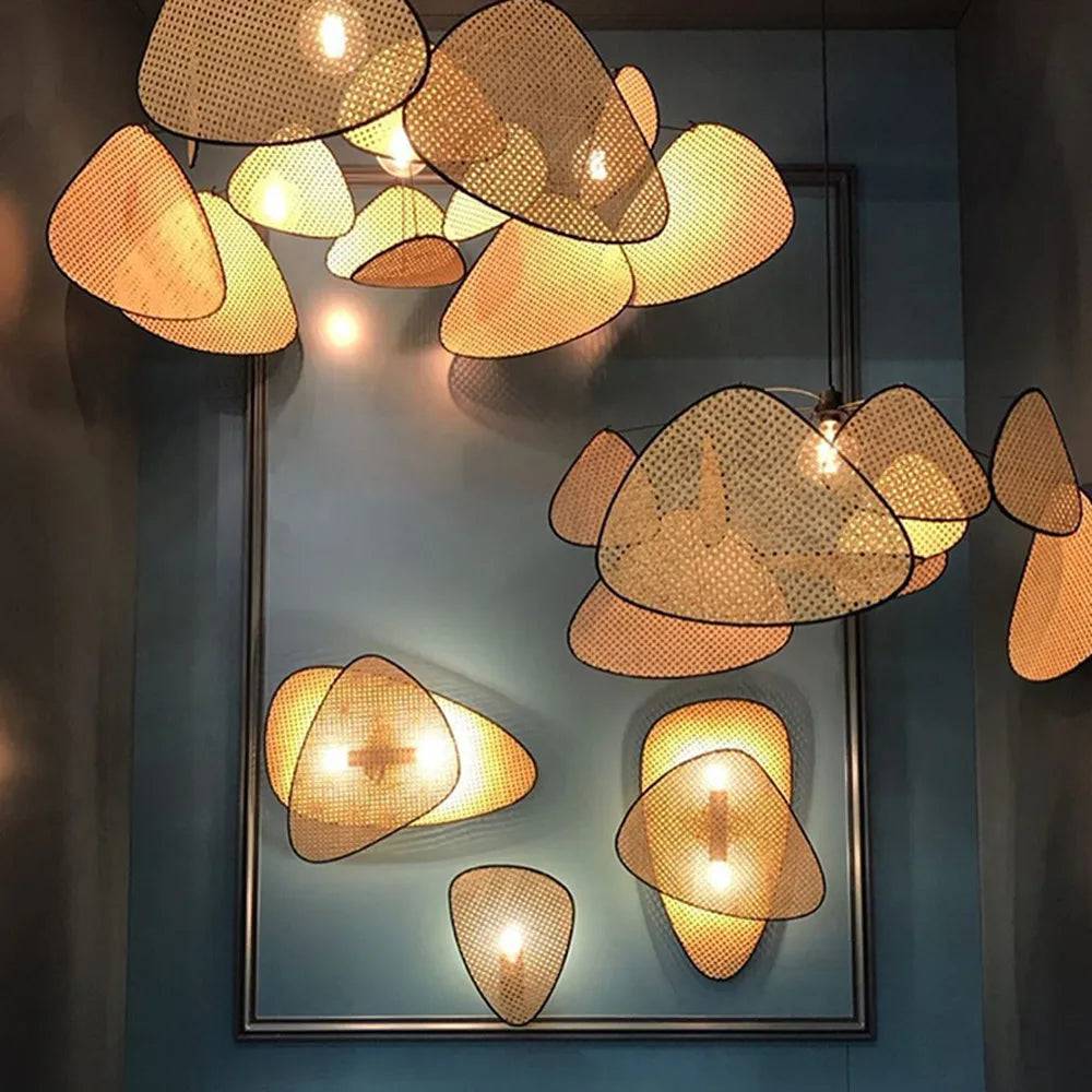 Rural Modern Wicker Chandelier