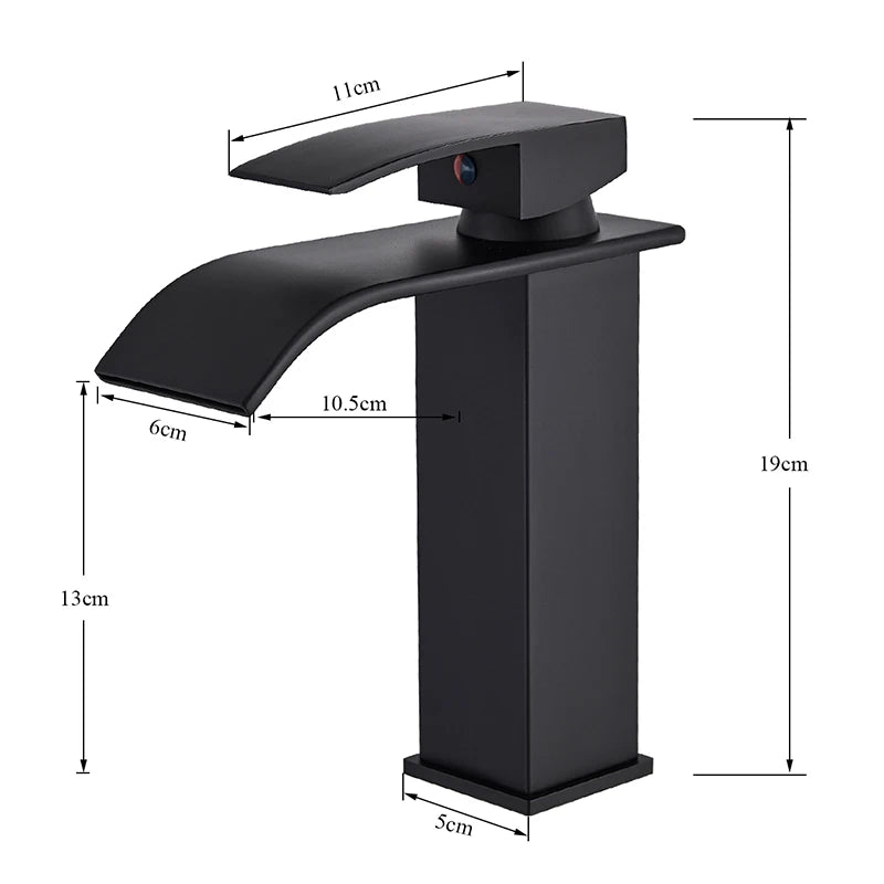 Square Mixer Basin Faucet