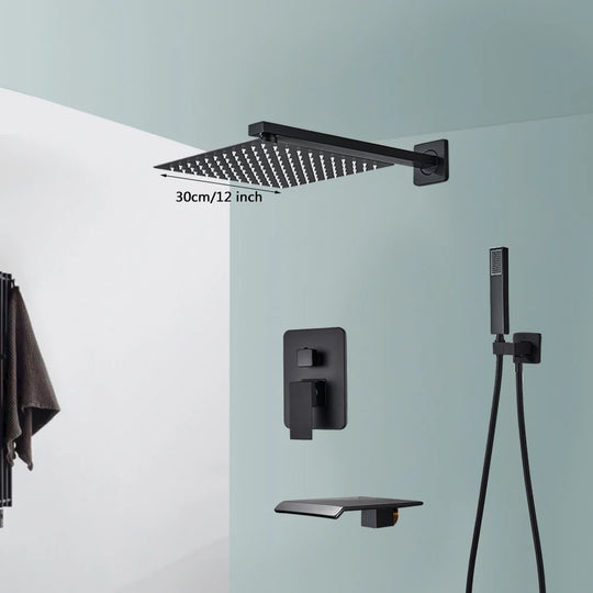 Black Stainless Steel Shower System