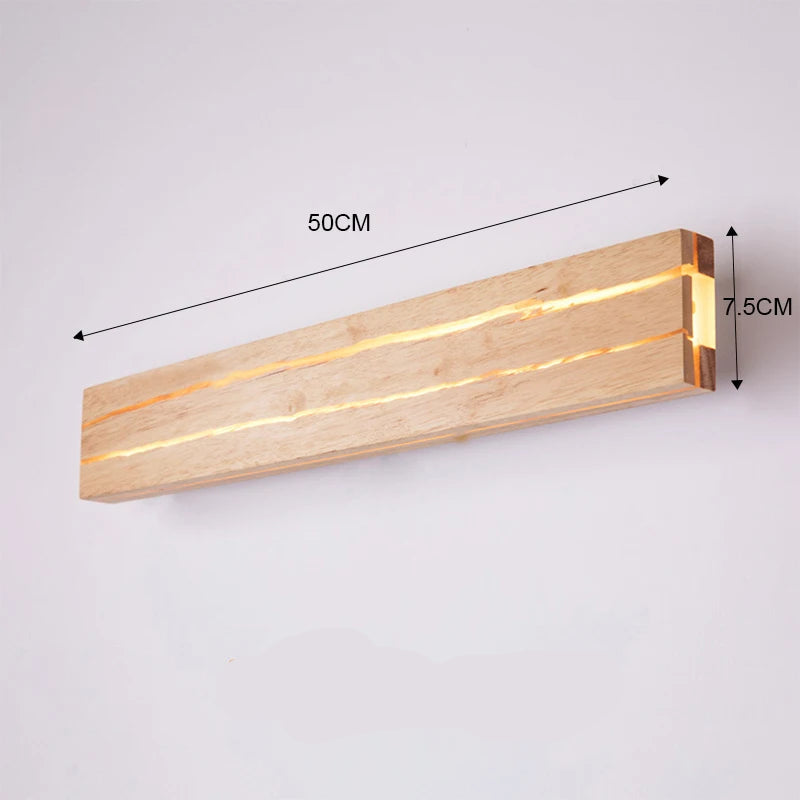 Modern Wood LED Wall Lamp