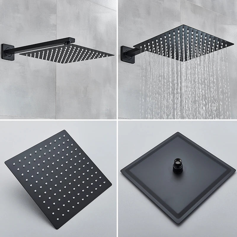 Black Stainless Steel Shower System