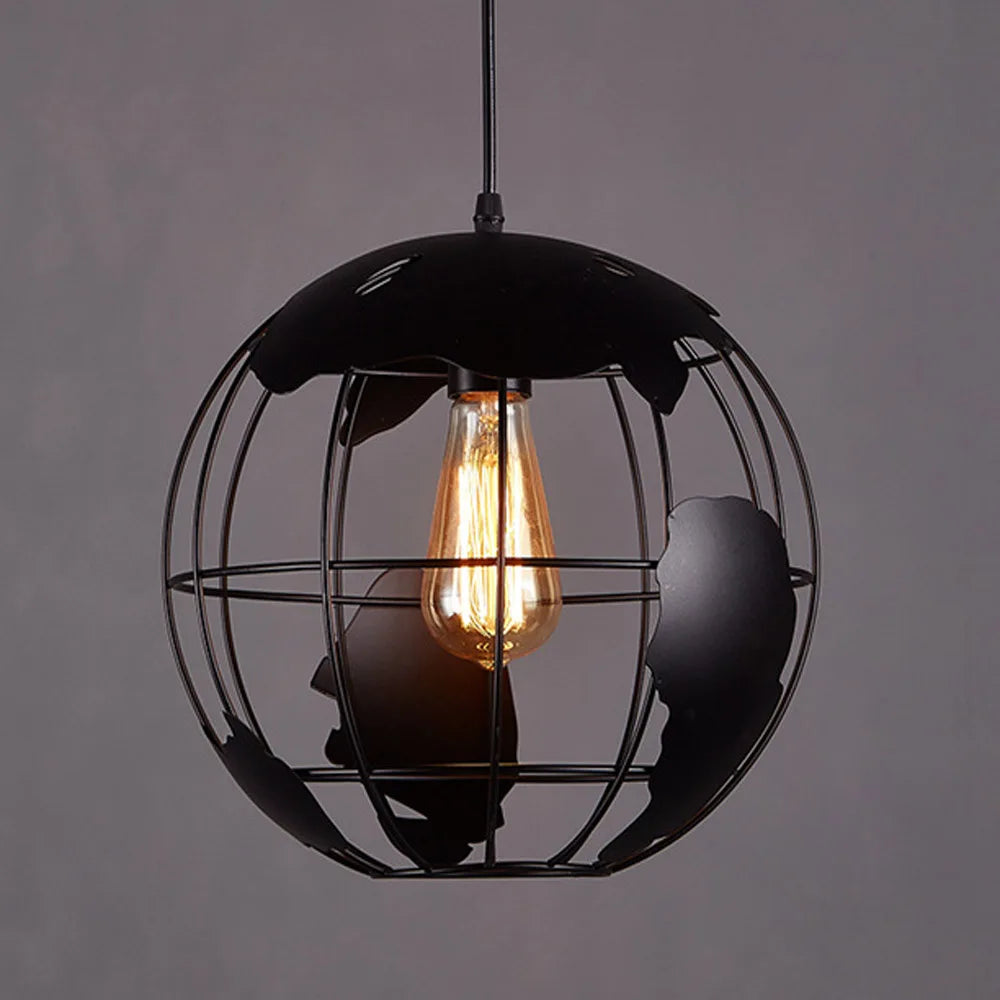 Luxury Metal Globe Pendant Light