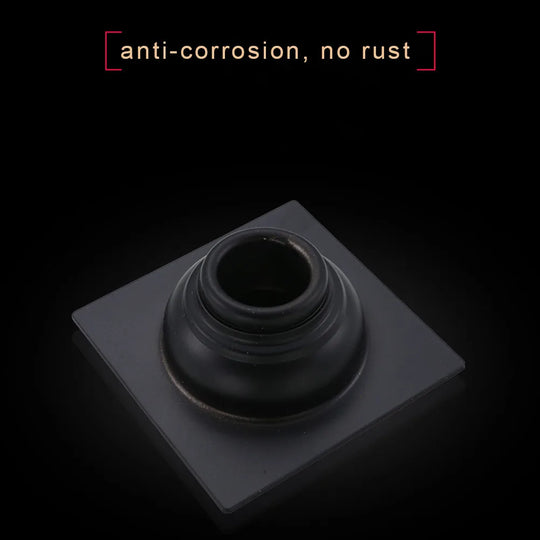 Black Bathroom Square Shower Drain
