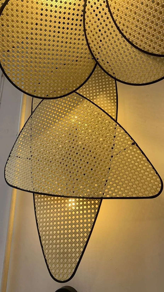Rural Modern Wicker Chandelier