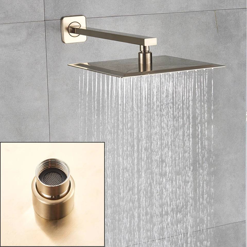 Stylish Rainfall Shower Head 8"/10"/12"