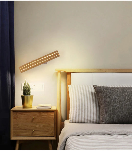 Modern Wood LED Wall Lamp