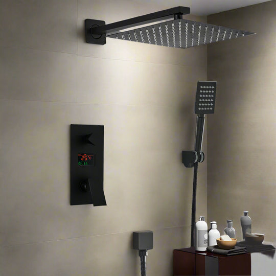 Digital Display Rainfall Bath Shower System