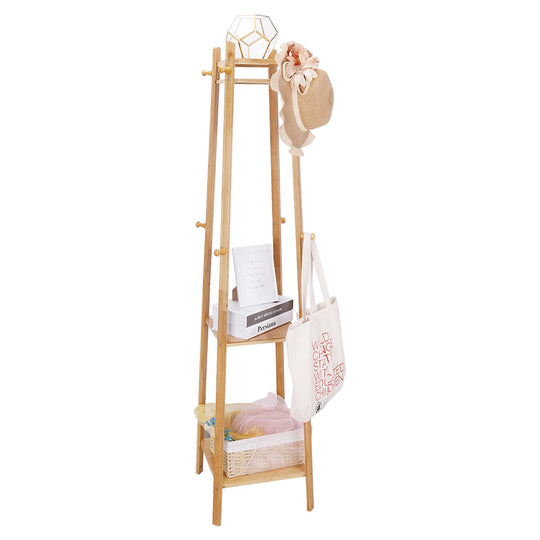 Bamboo Free Standing Coat Rack