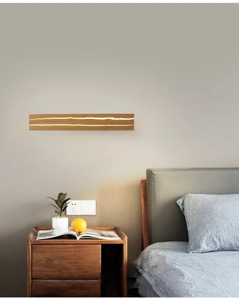 Modern Wood LED Wall Lamp