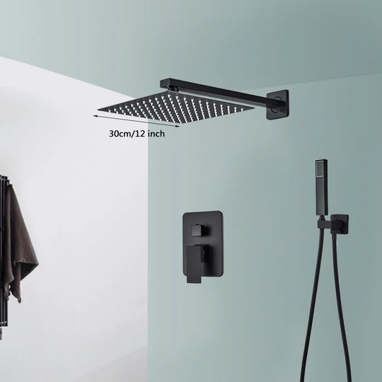 Black Stainless Steel Shower System