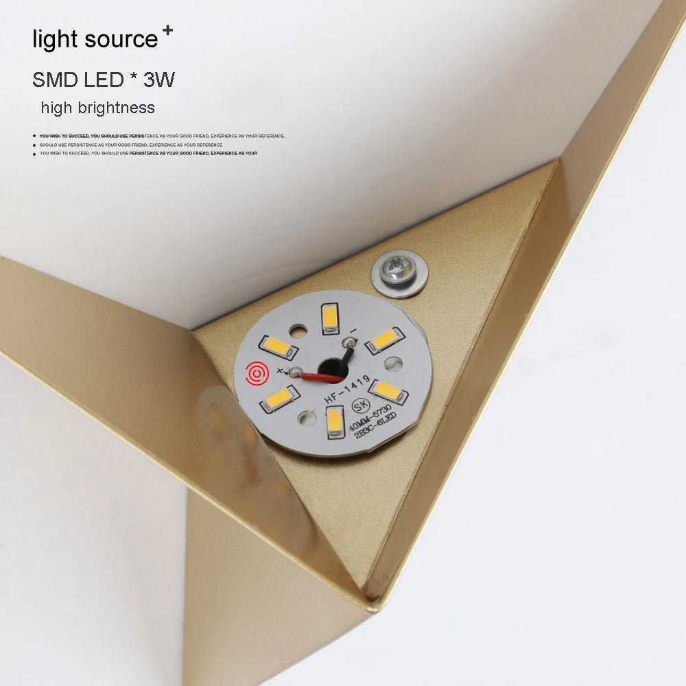 Minimalist Triangle Shape LED Wall Lamp