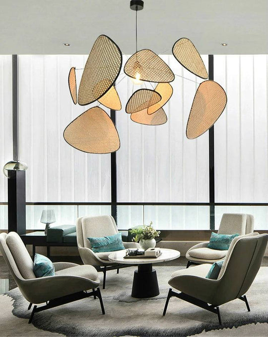 Rural Modern Wicker Chandelier