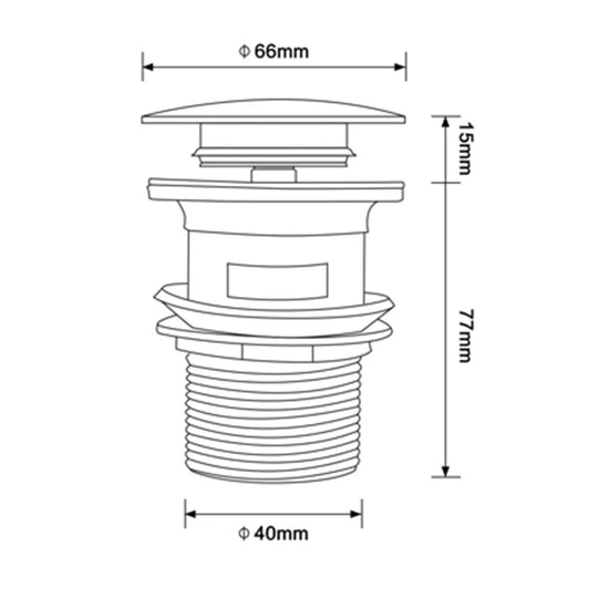 Luxury Modern Pop Up Sink Drain