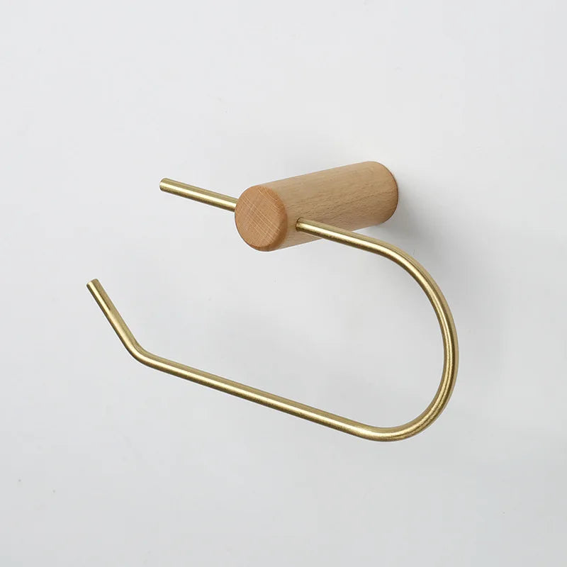 Wooden Bathroom Toilet Paper Holder