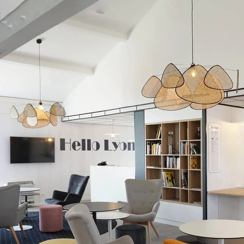 Rural Modern Wicker Chandelier