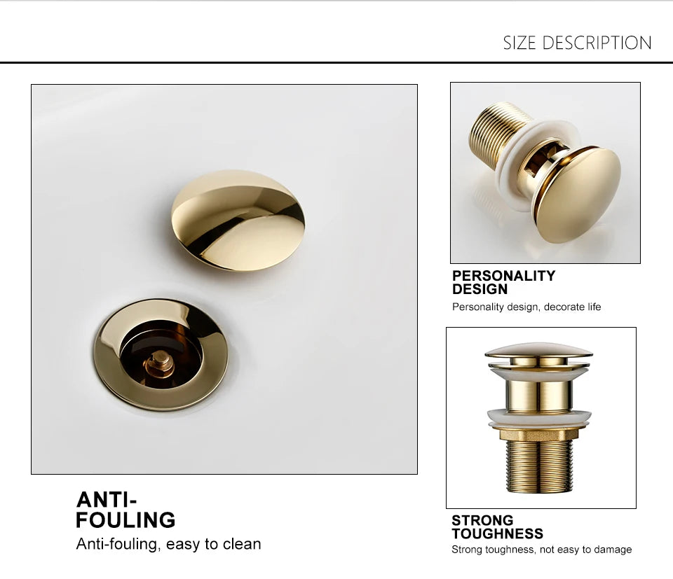 Luxury Modern Pop Up Sink Drain
