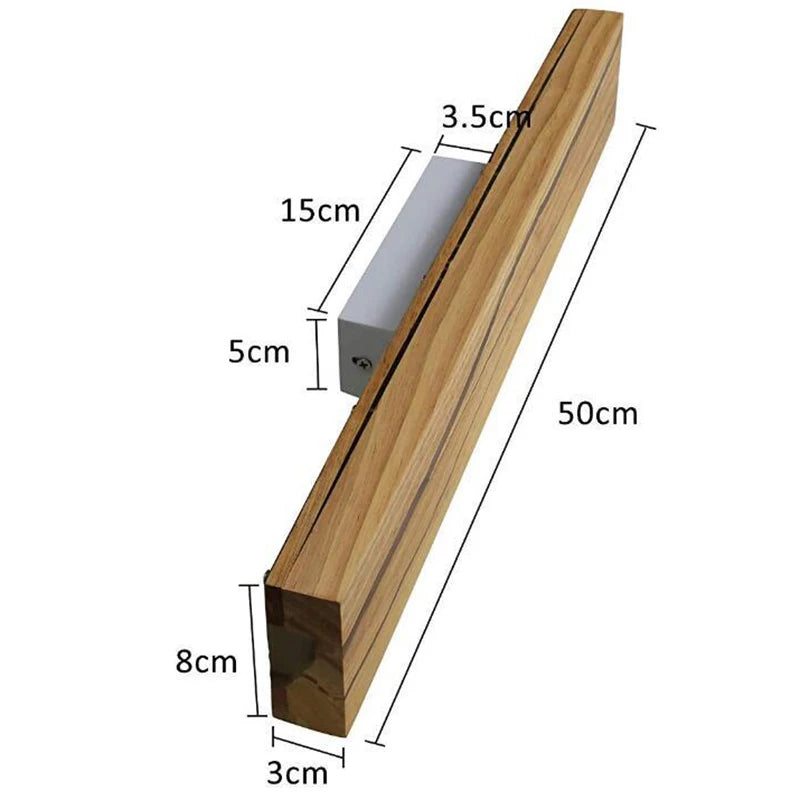 Modern Wood LED Wall Lamp