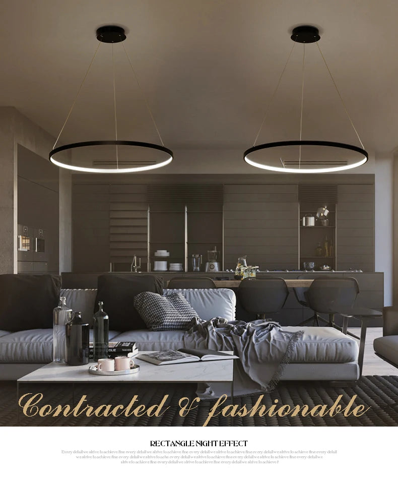 Modern Hanging Pendant Lights, (Various Sizes)