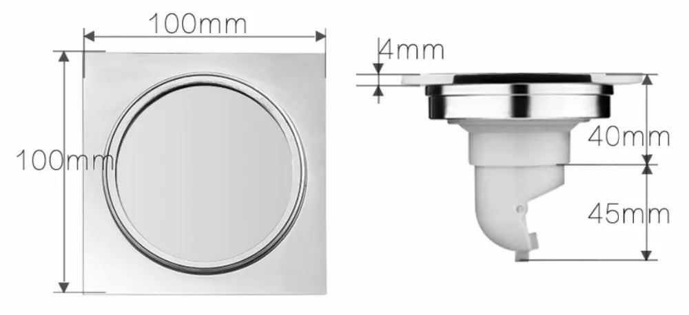 Brass Round Bathroom Floor Drain