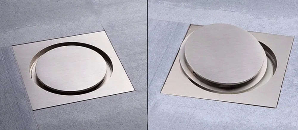 Brass Round Bathroom Floor Drain