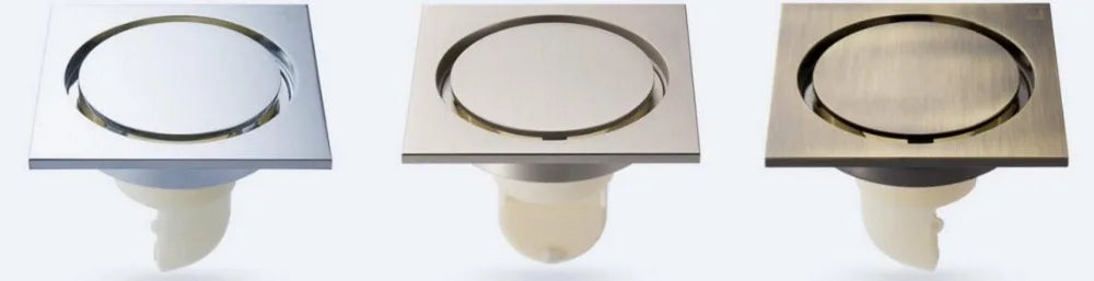 Brass Round Bathroom Floor Drain