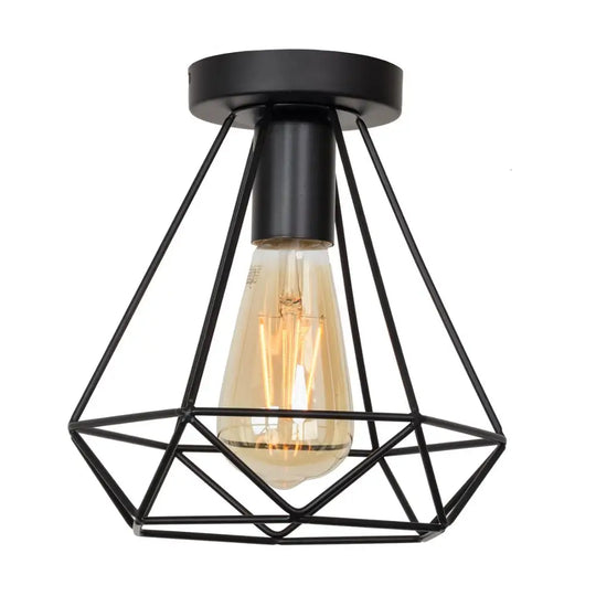 Iron Black Cage Lampshade