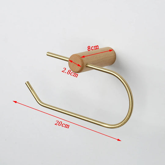 Wooden Bathroom Toilet Paper Holder