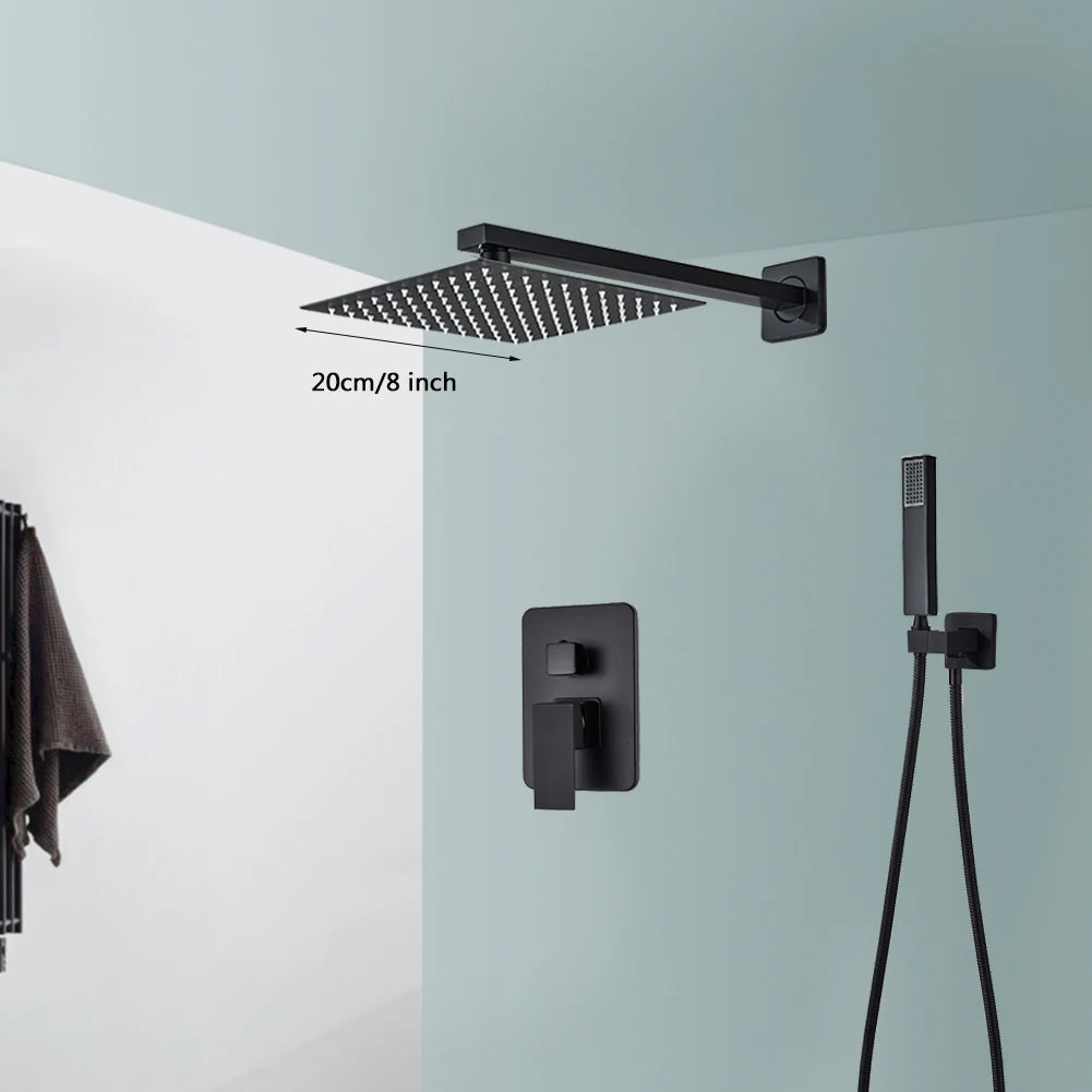 Black Stainless Steel Shower System