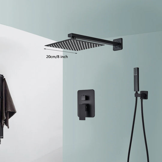 Black Stainless Steel Shower System