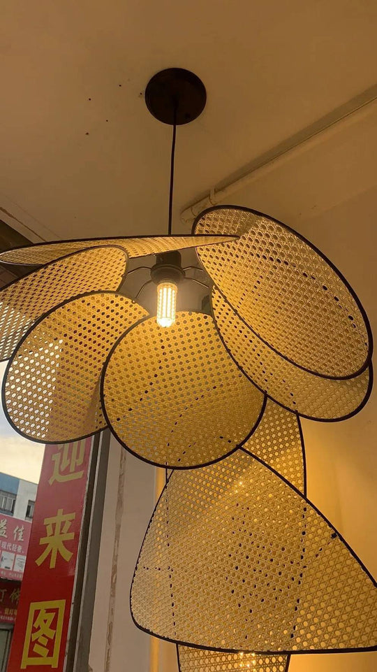 Rural Modern Wicker Chandelier