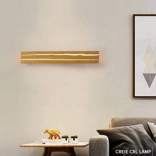 Modern Wood LED Wall Lamp