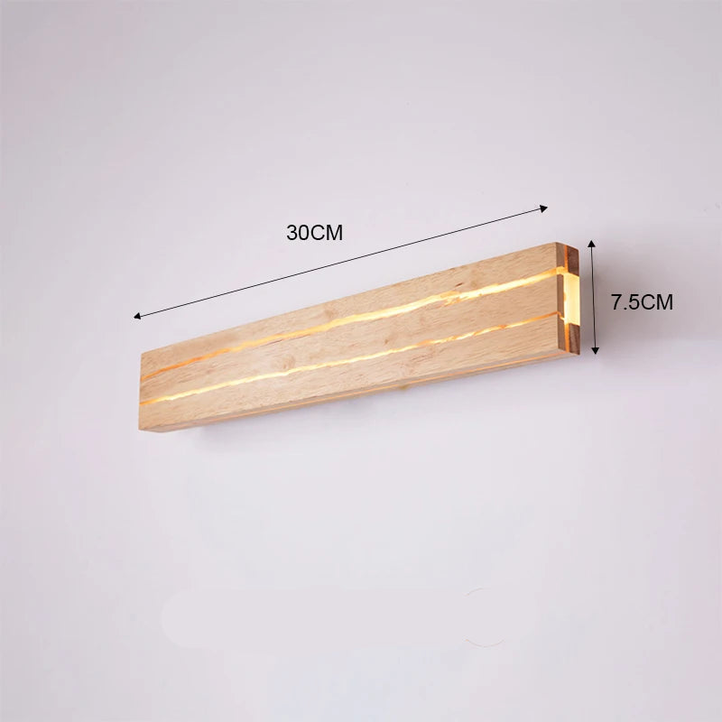 Modern Wood LED Wall Lamp