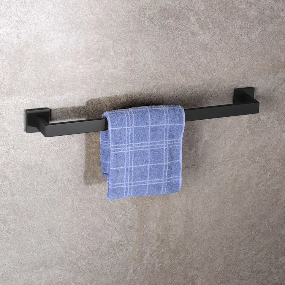 Matte Black Bathroom Hardware Set