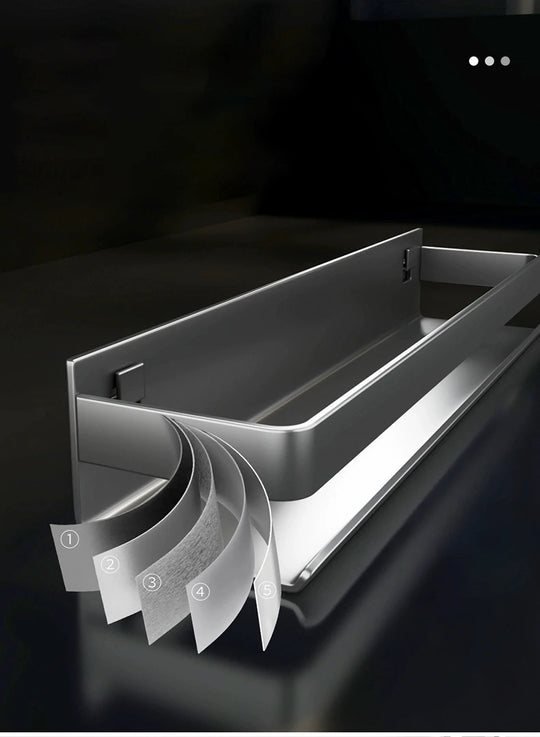 Modern Luxury Stainless Steel Bathroom Shelf
