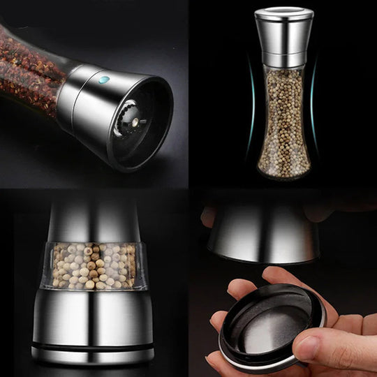 Stylish Stainless Steel Manual Salt Pepper Mill