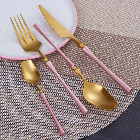 Gold Stainless Steel Tableware