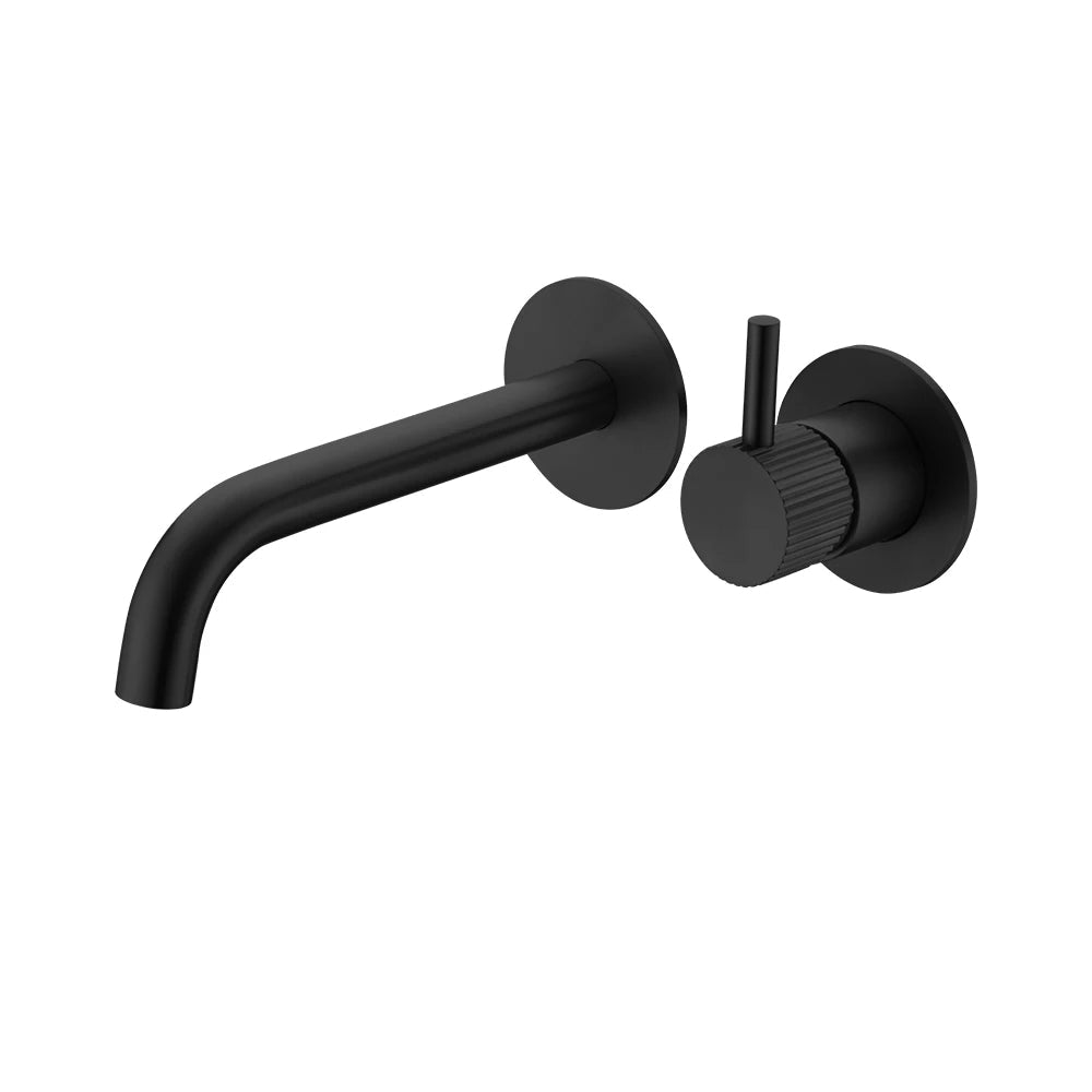 Knurled Wall Mounted Mixer Faucet